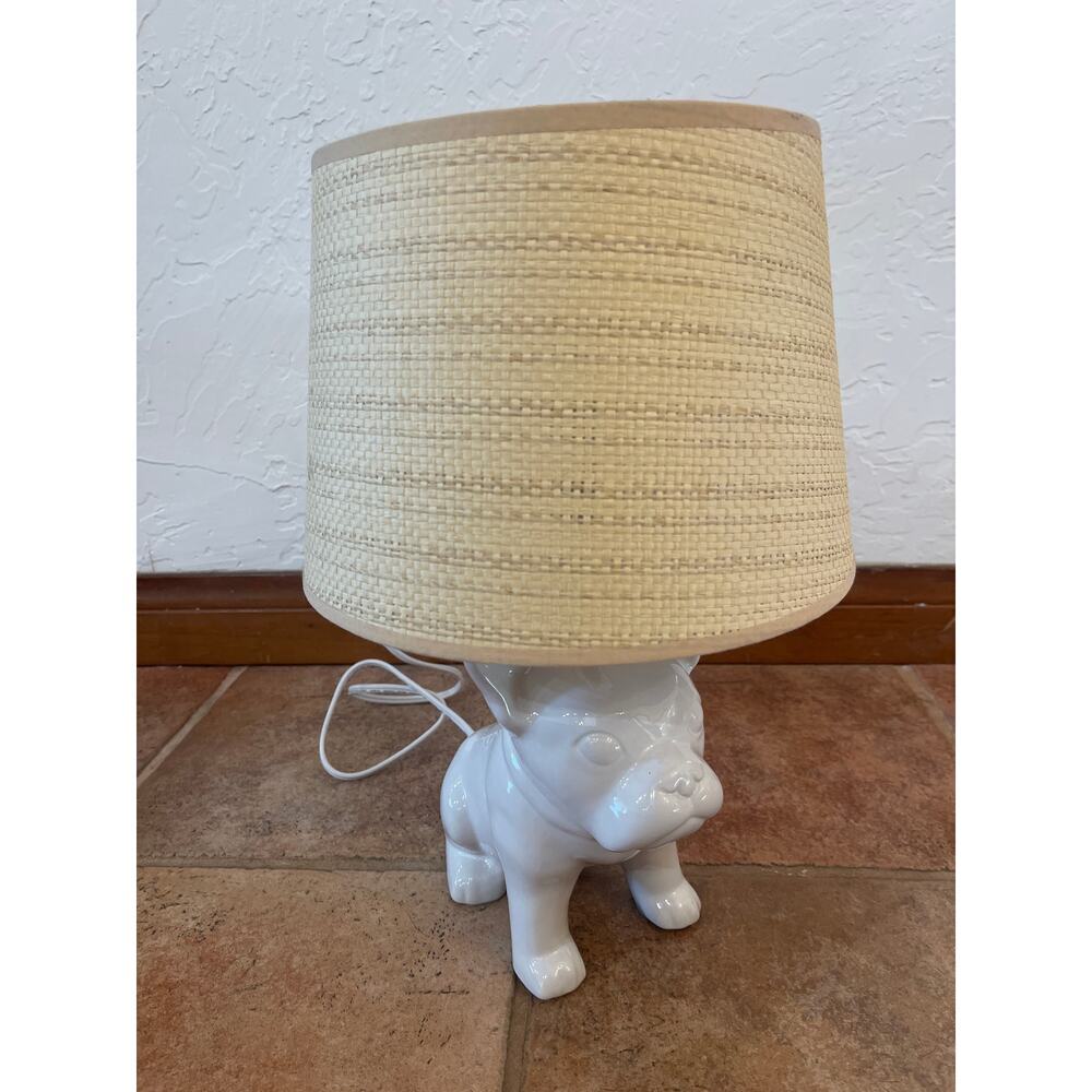 Bulldog ceramic lamp - Picture 7 of 8